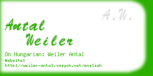 antal weiler business card